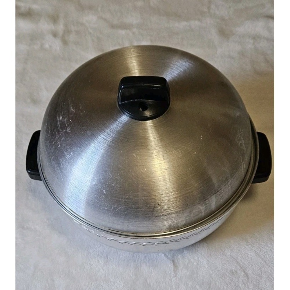 West Bend Aluminum Serving Bun Oven 3 Piece Vintage Stovetop Warmer